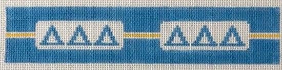 Sorority Flat Finish Key FOB-Tri Delta