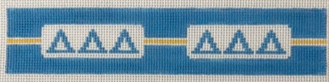 Sorority Flat Finish Key FOB-Tri Delta