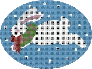 Jumping Bunny with wreath