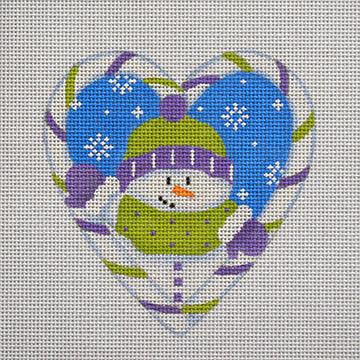 Candy Cane Heart, Snowman - Family Arts Needlework Shop