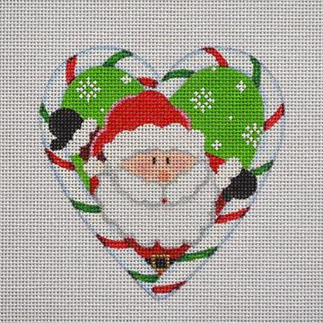 Candy Cane Heart, Santa - Family Arts Needlework Shop