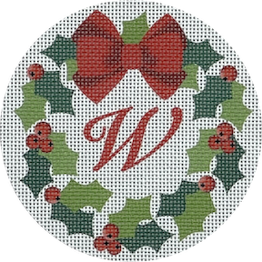 Monogram Wreath W