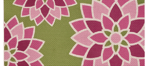 Pink Graphic Flower Clutch
