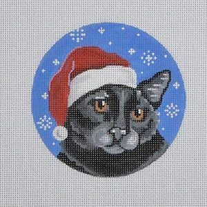 Black Cat Santa - Family Arts Needlework Shop