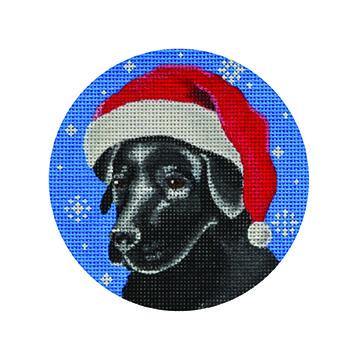 Black Lab Santa - Family Arts Needlework Shop