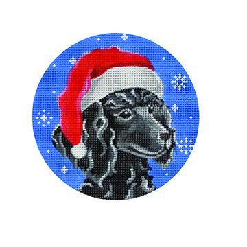 Black Poodle Santa - Family Arts Needlework Shop