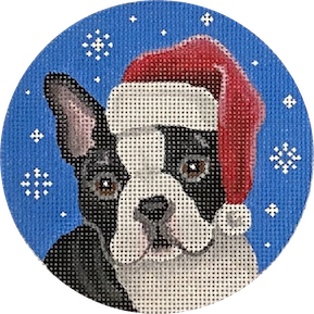 Santa Dog: Boston Terrier