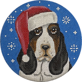 Santa Dog: Bassett Hound