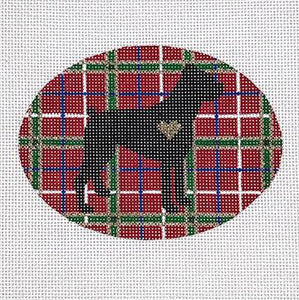 Plaid Silhouette Boxer - Family Arts Needlework Shop