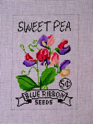 Sweet Pea Seed Packet - Family Arts Needlework Shop