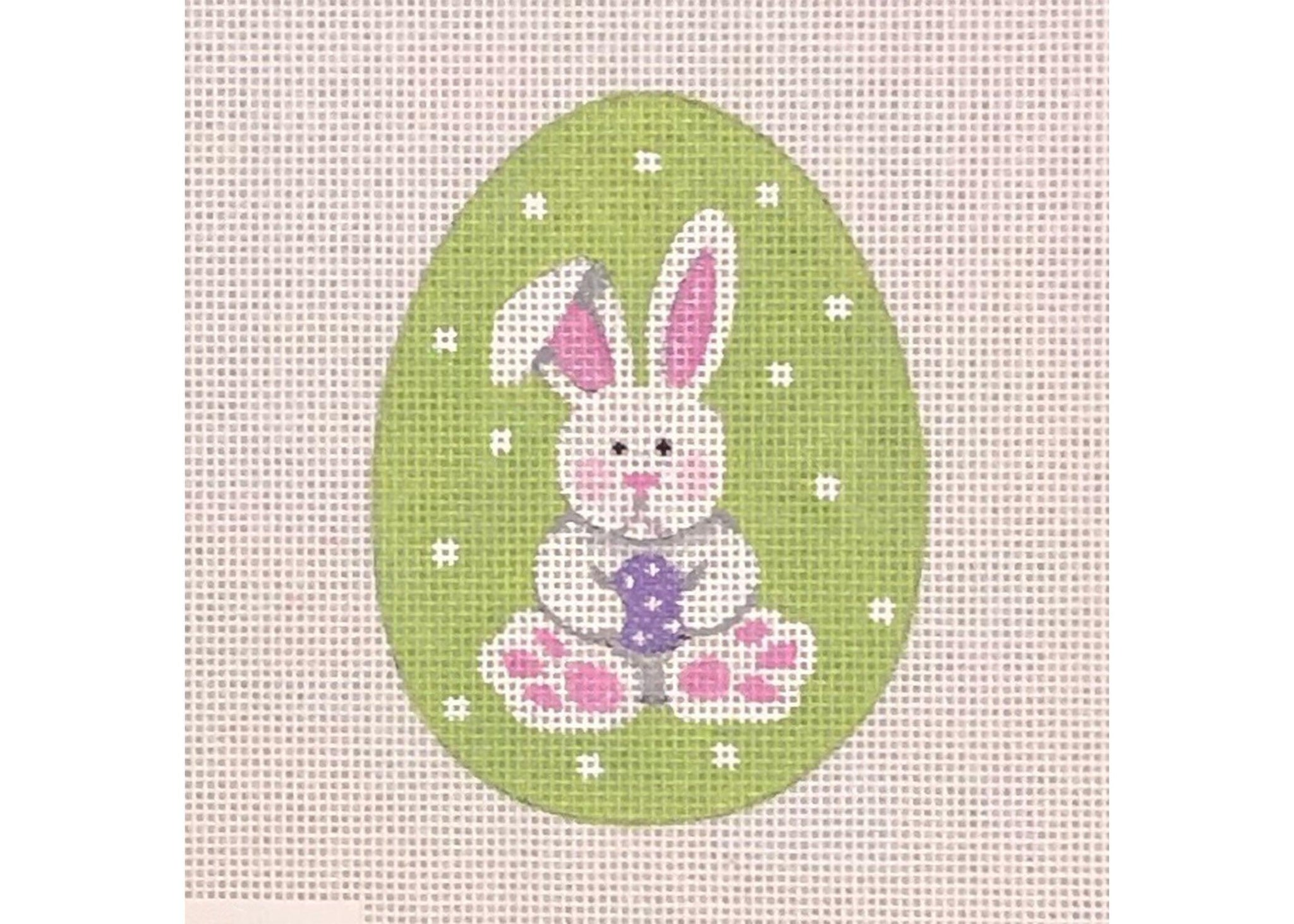 Floppy Bunny Flat Egg - Family Arts Needlework Shop
