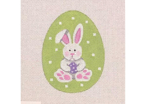Floppy Bunny Flat Egg - Family Arts Needlework Shop