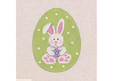 Floppy Bunny Flat Egg - Family Arts Needlework Shop