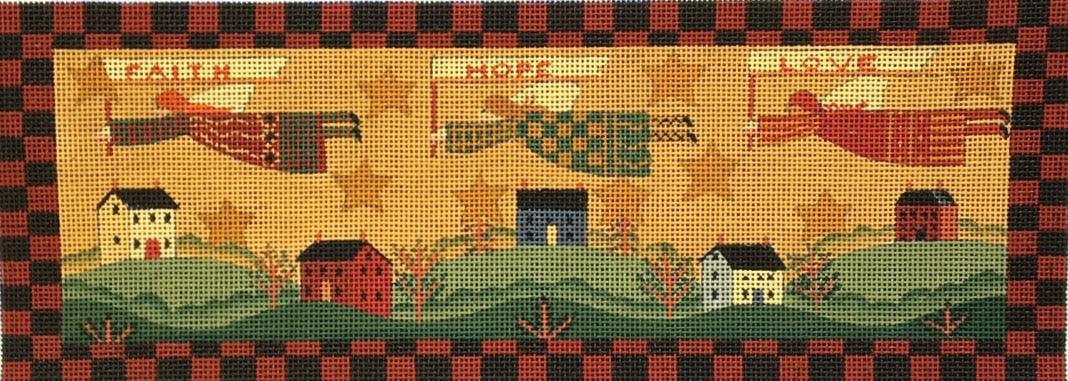 Faith Hope Love ©Karen Cruden - Family Arts Needlework Shop