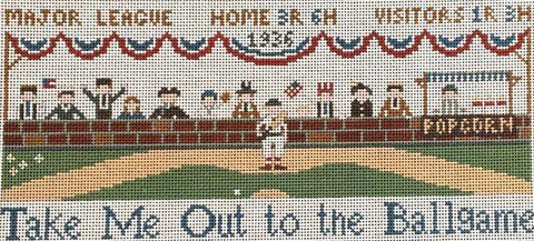 Take Me Out to the Ball Game ©Little house Needleworks - Family Arts Needlework Shop