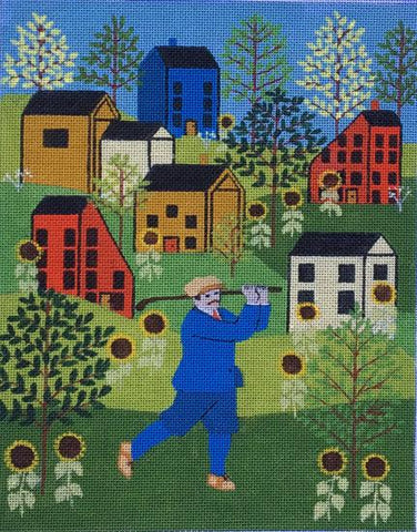 Golf Guy ©Medana Gabbard - Family Arts Needlework Shop