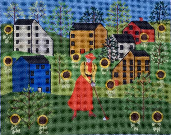 Golf Gal ©Medana Gabbard - Family Arts Needlework Shop