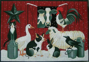 Winter Barn Scene ©Stephanie Stouffer/Ruth Levison Designs - Family Arts Needlework Shop