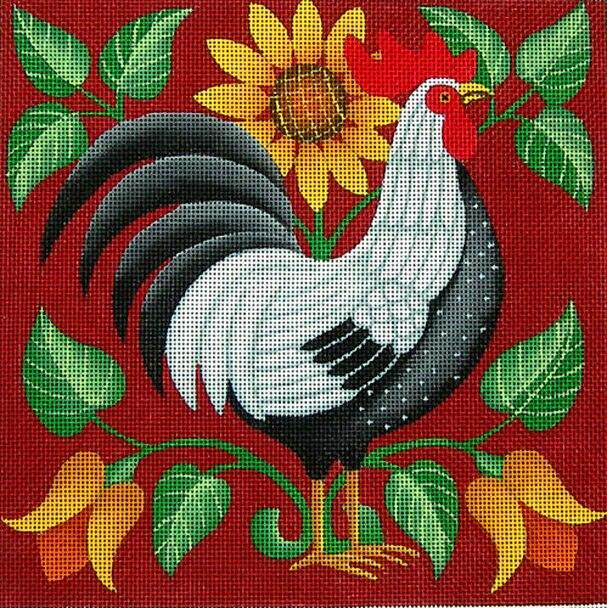 Folk Rooster ©Stephanie Stouffer/Ruth Levison Designs - Family Arts Needlework Shop