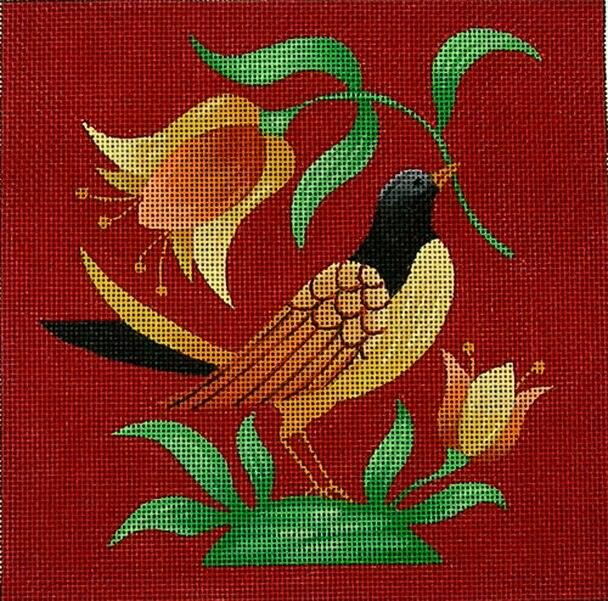 Folk Bird 4 ©Stephanie Stouffer/Ruth Levison Designs - Family Arts Needlework Shop