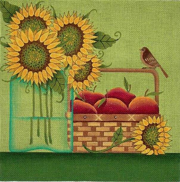 Sunflower Apples @Karen Cruden - Family Arts Needlework Shop