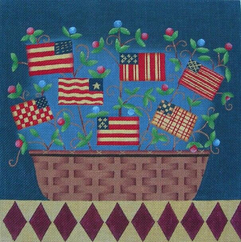 Shaker Basket ©Karen Cruden - Family Arts Needlework Shop