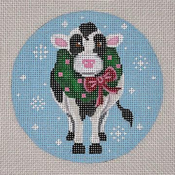 Cow w/Wreath - Family Arts Needlework Shop