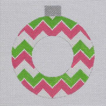 Chevron Frame Ornament - Family Arts Needlework Shop