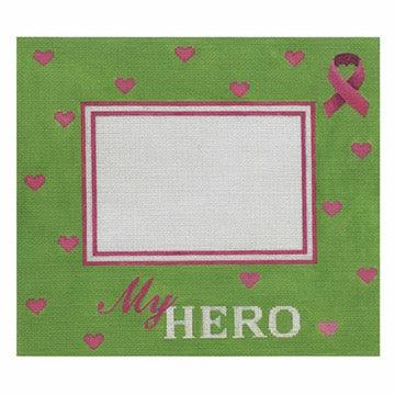 My Hero Pink Ribbon Frame - Family Arts Needlework Shop