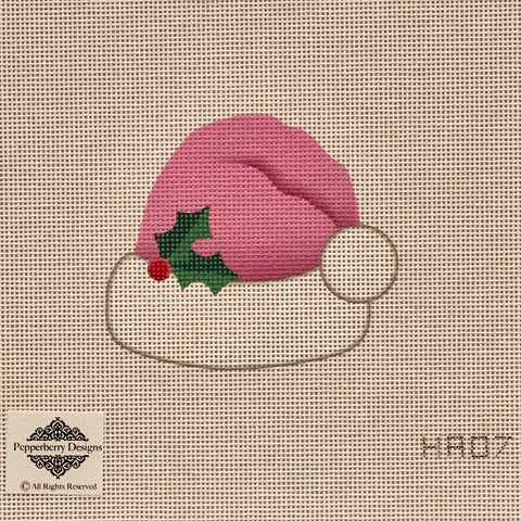 Hat, Pink Santa