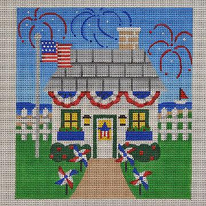 Patriotic, Holiday House - Family Arts Needlework Shop