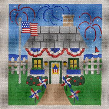 Patriotic, Holiday House - Family Arts Needlework Shop