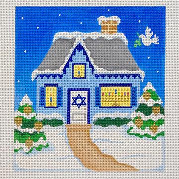 Hanukkah, Holiday House - Family Arts Needlework Shop