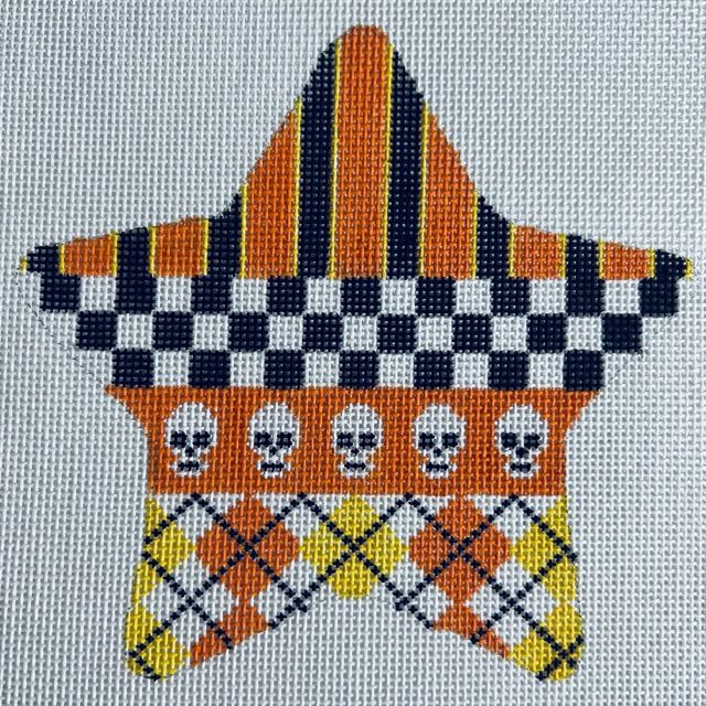 Halloween Star-Skulls and Argyle