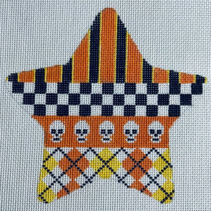 Halloween Star-Skulls and Argyle
