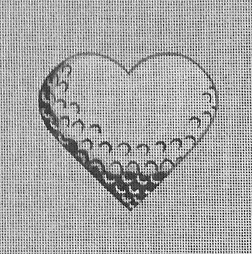 Golf Ball Heart - Family Arts Needlework Shop