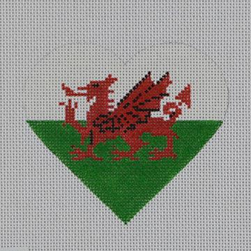 Wales Flag Heart - Family Arts Needlework Shop