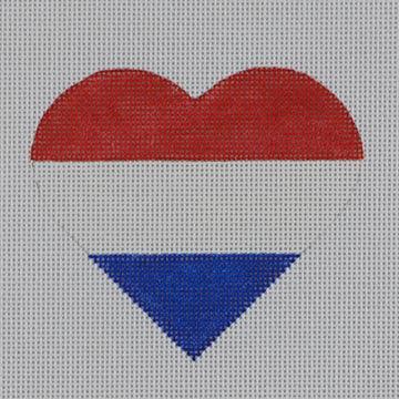Netherlands Flag Heart - Family Arts Needlework Shop
