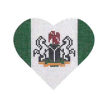 Country Flag Heart, Nigerian