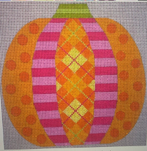Pumpkin Patchwork - Argyle with stitch guide