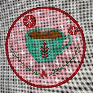 Ornament Round - Cup of Hot Drink