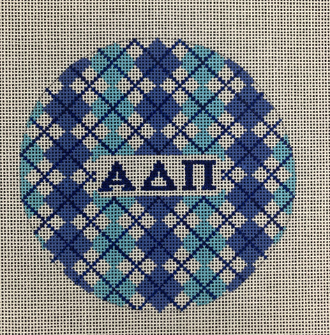 Sorority Argyle Round-Alpha Delta Pi