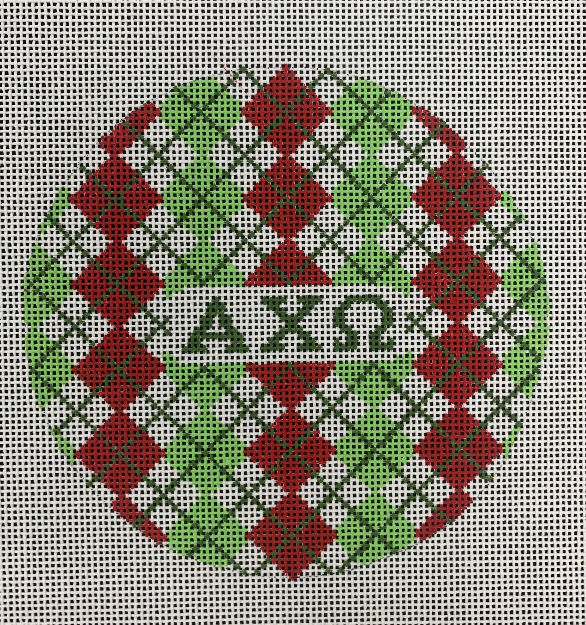 Sorority Argyle Round-Alpha Chi Omega