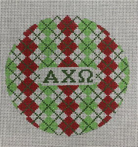 Sorority Argyle Round-Alpha Chi Omega