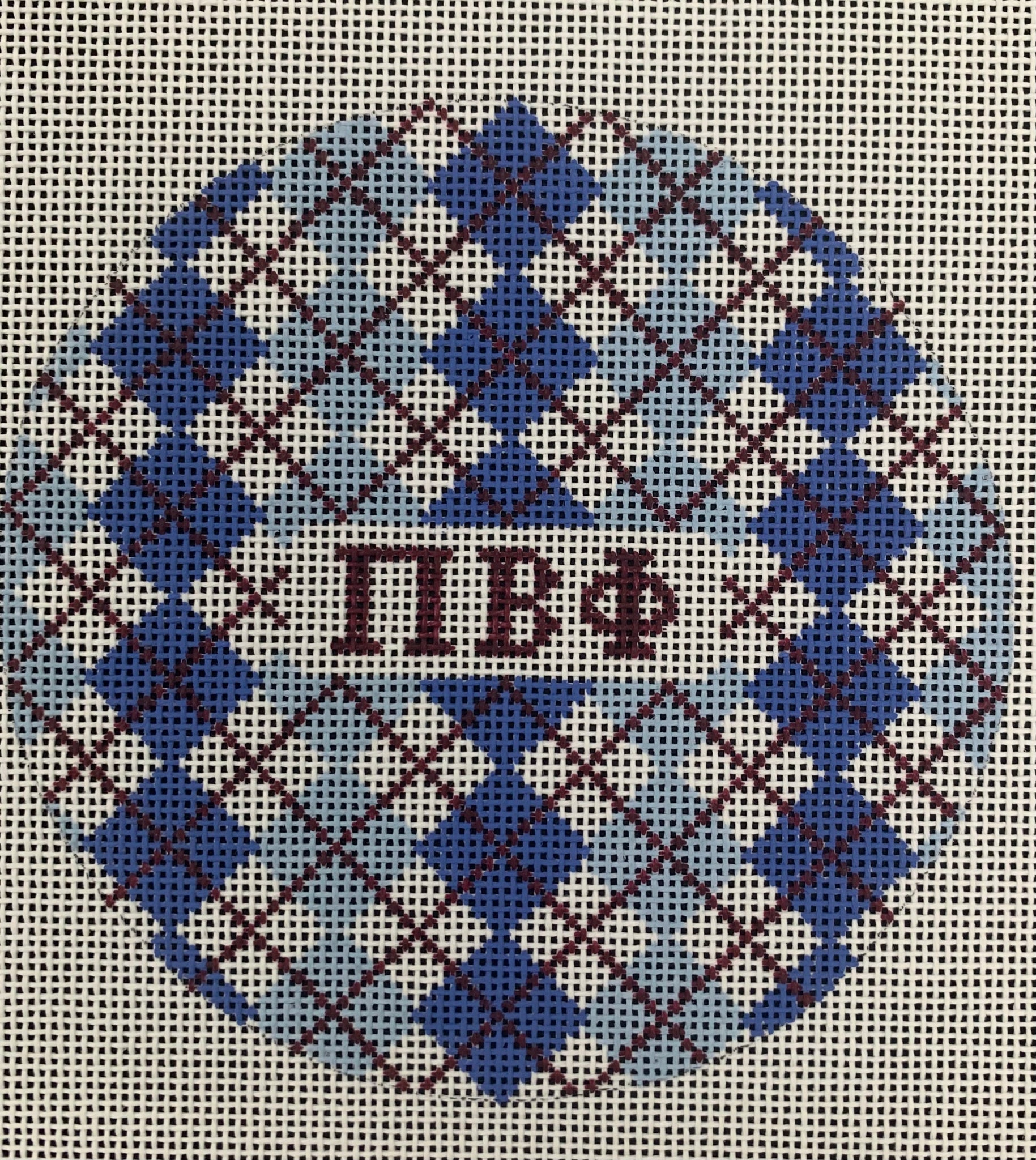 Sorority Argyle Round-Pi Beta Phi