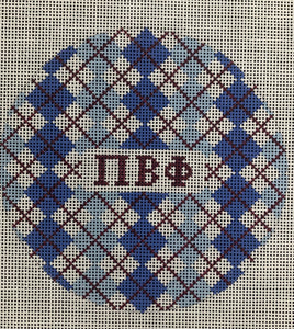 Sorority Argyle Round-Pi Beta Phi