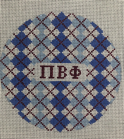 Sorority Argyle Round-Pi Beta Phi
