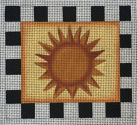 Checkered Border: Sun