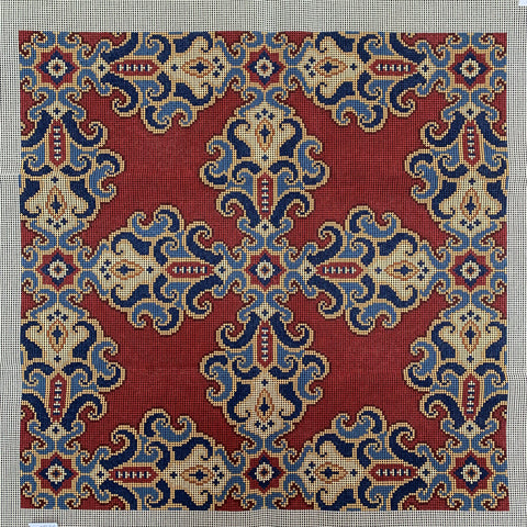 CanvasWorks: Design on Red Background