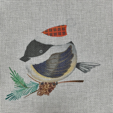 Bird with Plaid Hat - Family Arts Needlework Shop